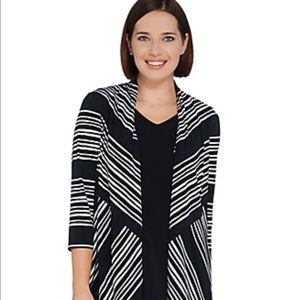 Susan Graver Printed Liquid Knit Cardigan